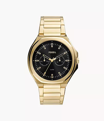 Evanston Multifunction Gold-Tone Stainless Steel Watch