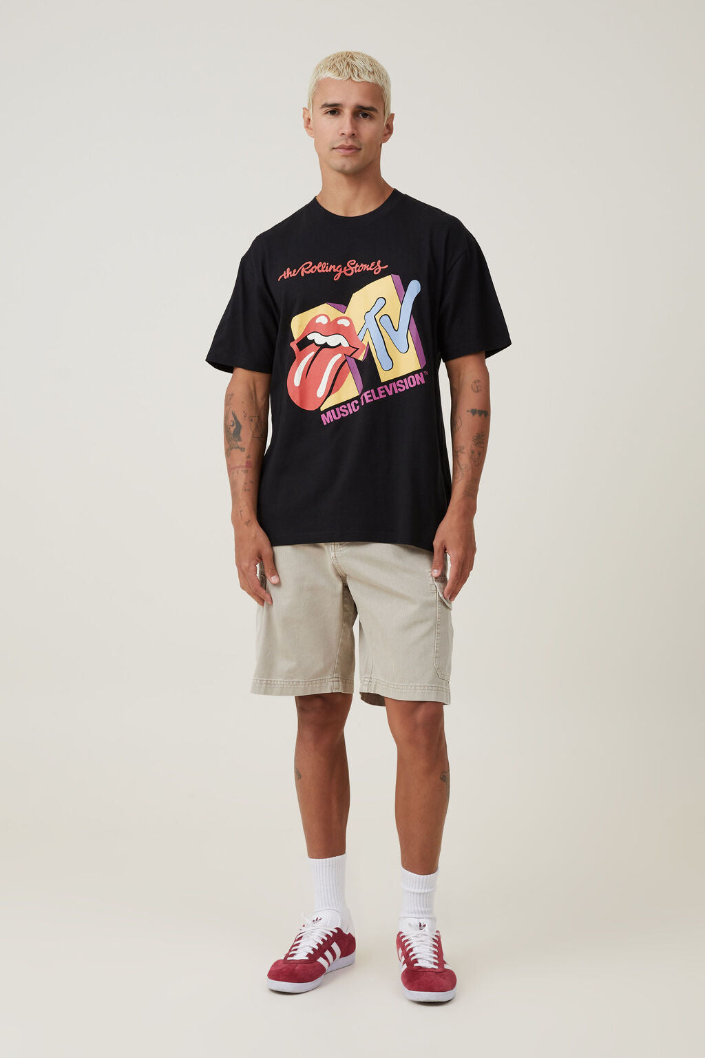 MTV X Rolling Stones Loose Fit Te