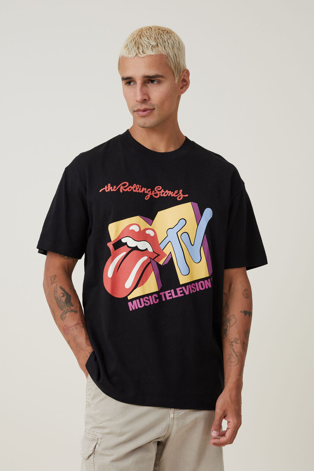 MTV X Rolling Stones Loose Fit Te