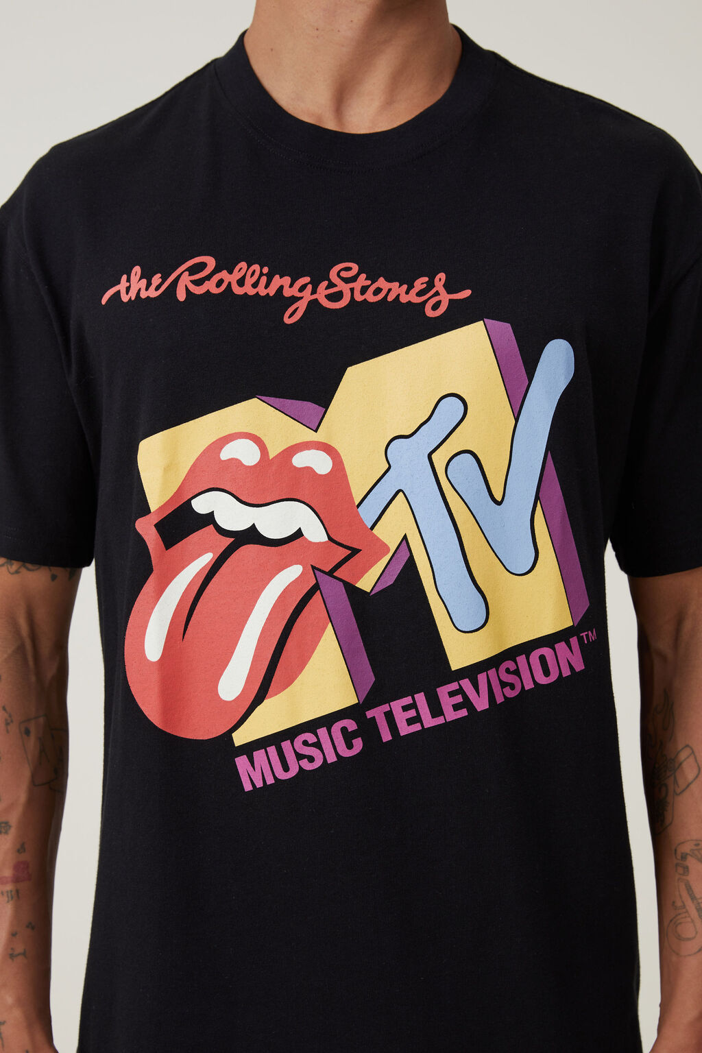 MTV X Rolling Stones Loose Fit Te