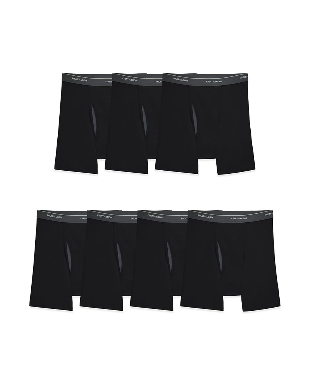 Fruit of the Loom Men's Coolzone Boxer Briefs – Black (7-Pack)