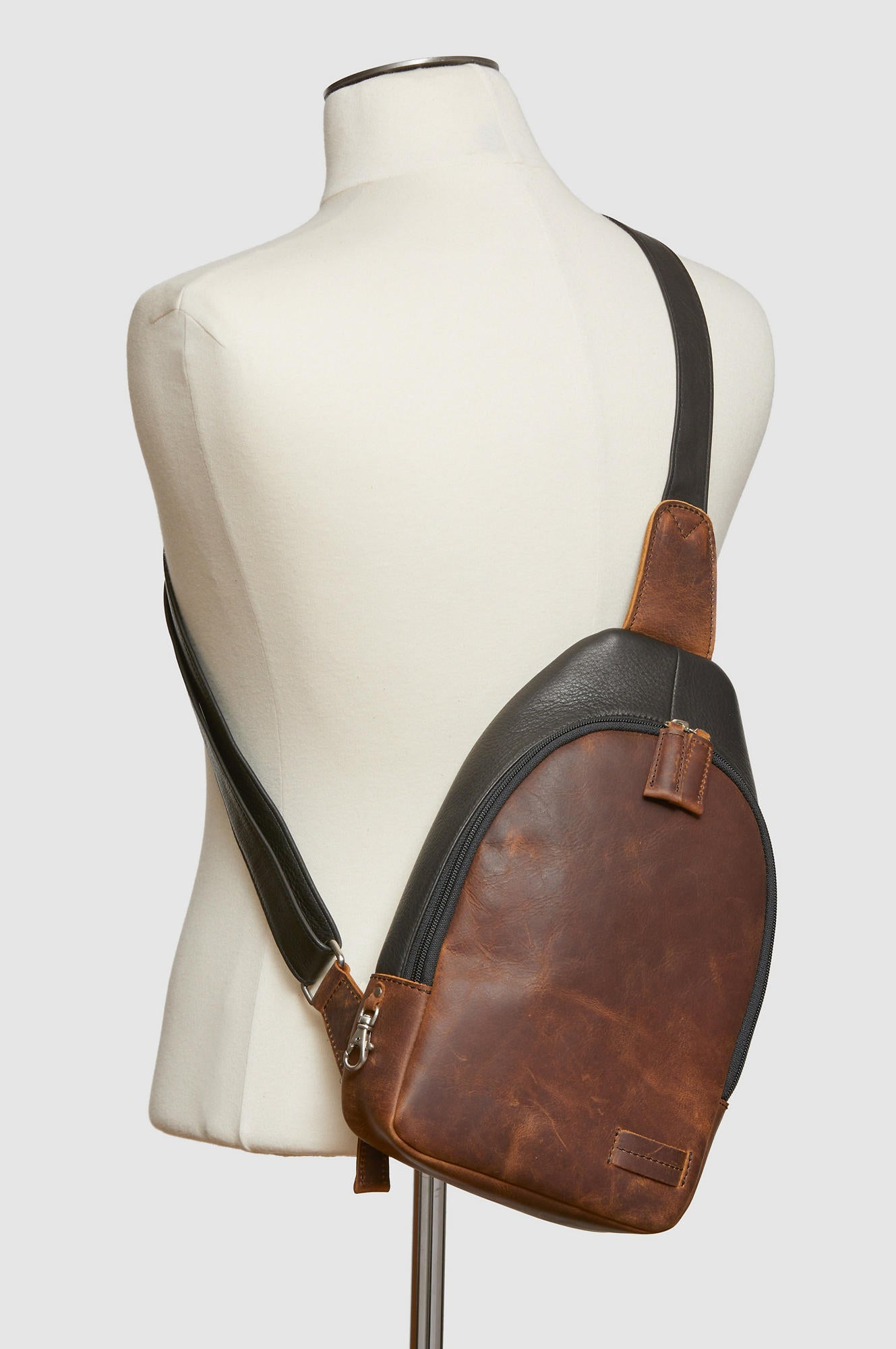 Overland Princeton Leather Sling Backpack