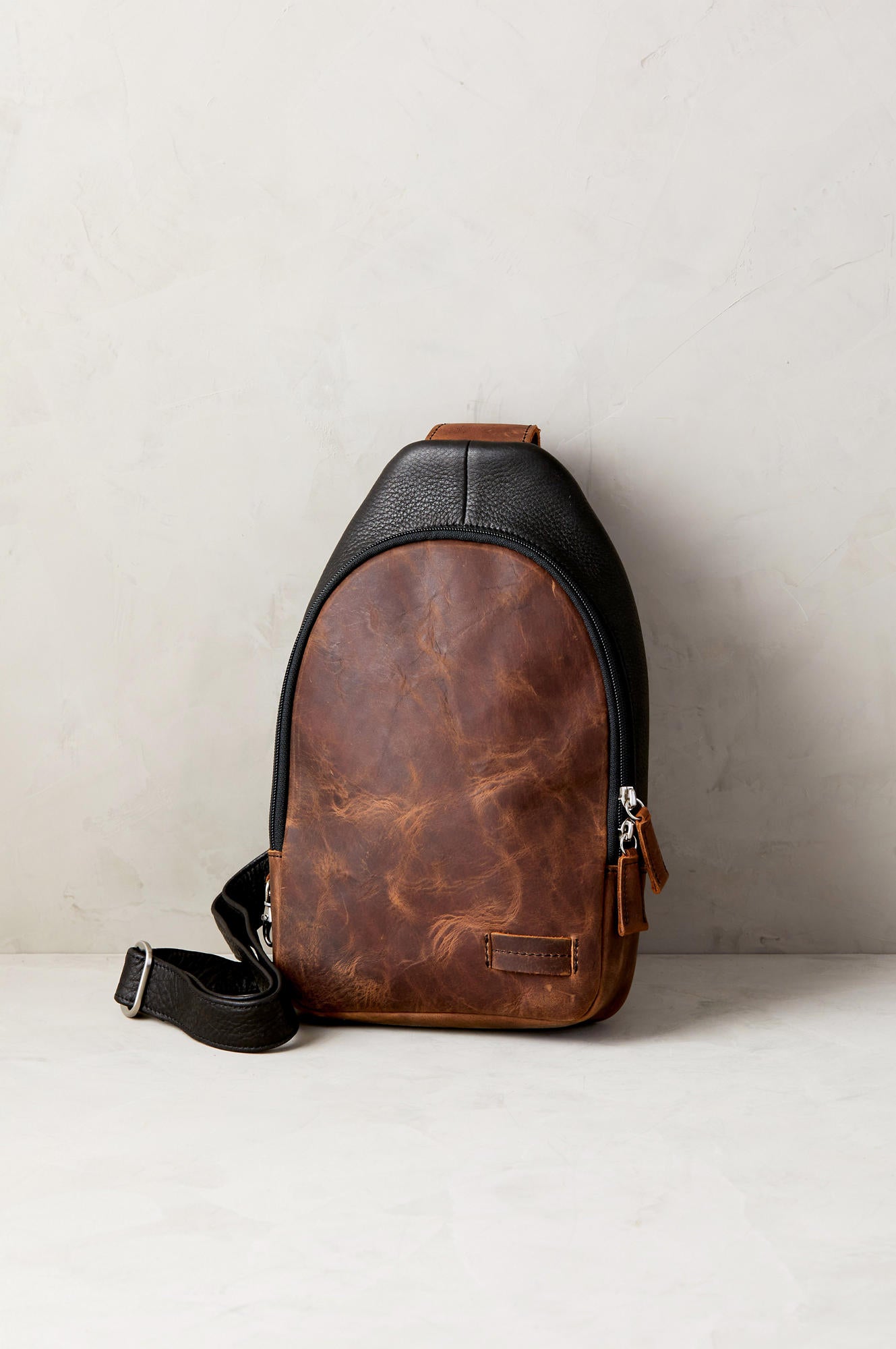 Overland Princeton Leather Sling Backpack