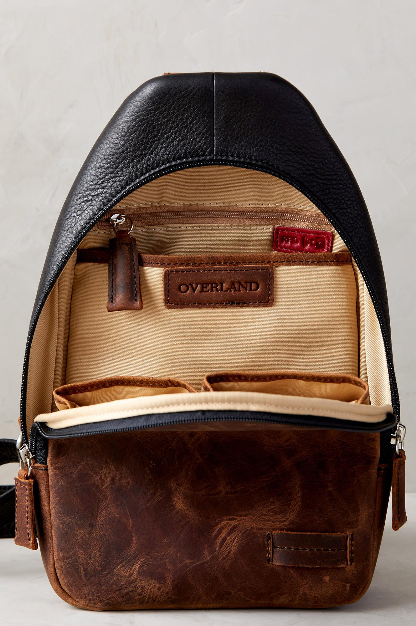 Overland Princeton Leather Sling Backpack