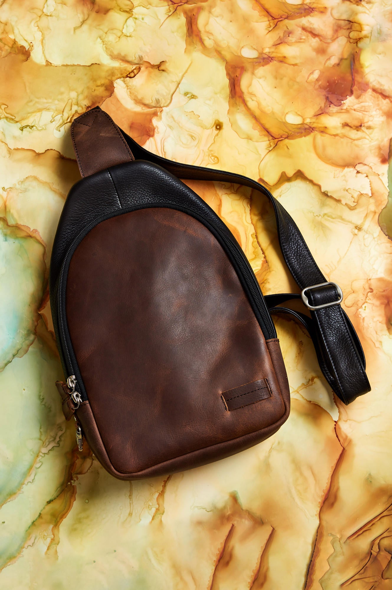 Overland Princeton Leather Sling Backpack