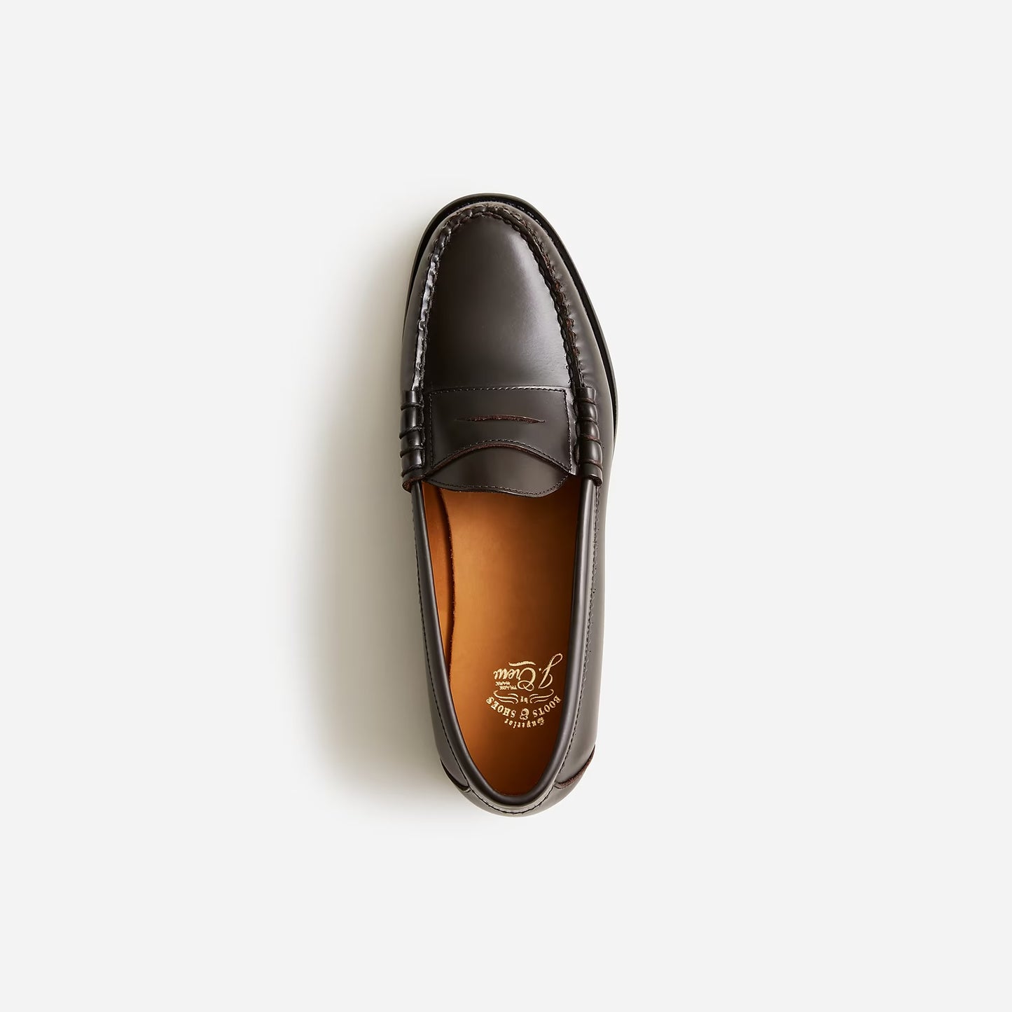 J Crew Camden loafers in leather Coffee Brown