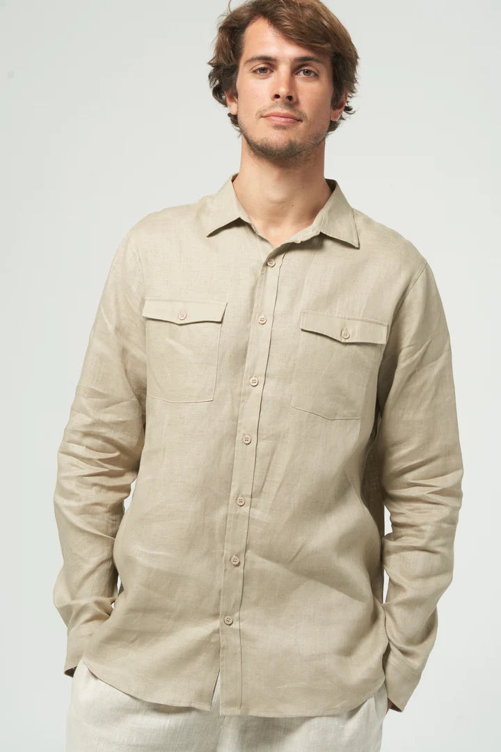 MONTOYA POCKET SHIRT - OATMEAL