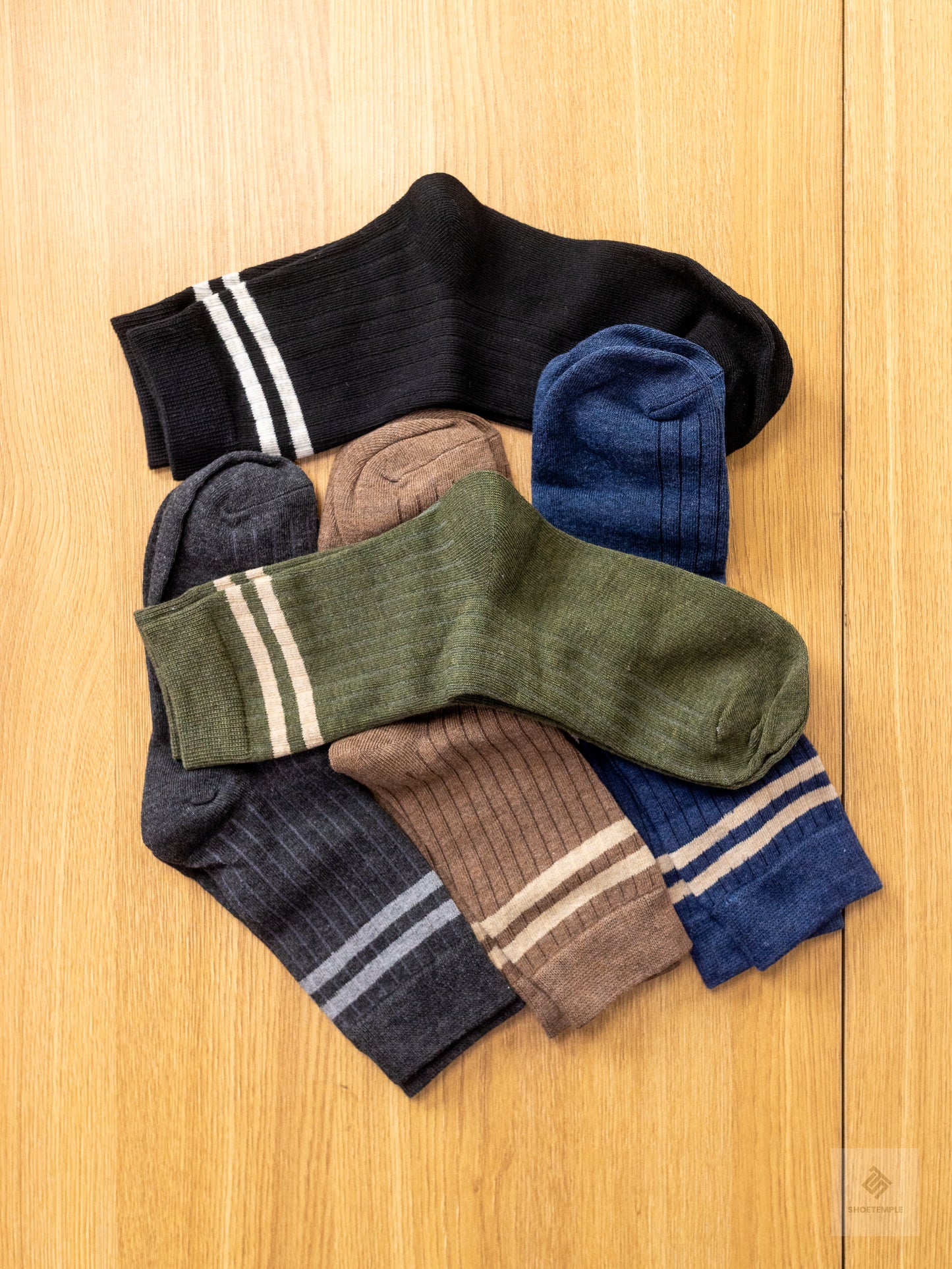 Mens Athletic Cotton Socks Five Pack Ankle Sock