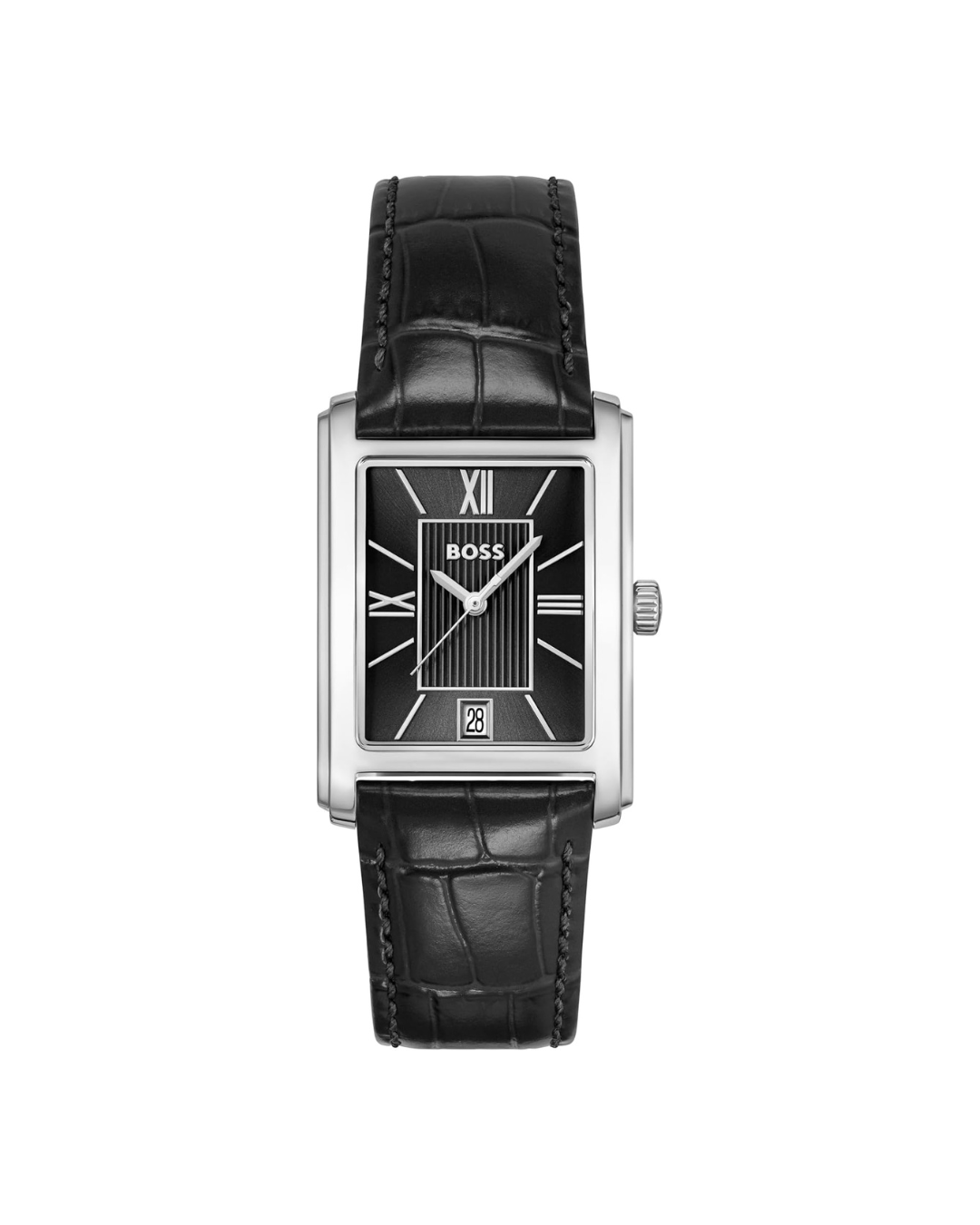 BOSS Men's Principle Dress Watch, Stainless Steel Bracelet 3B Modern, Stylish Timepiece – Gift for Him 28mm