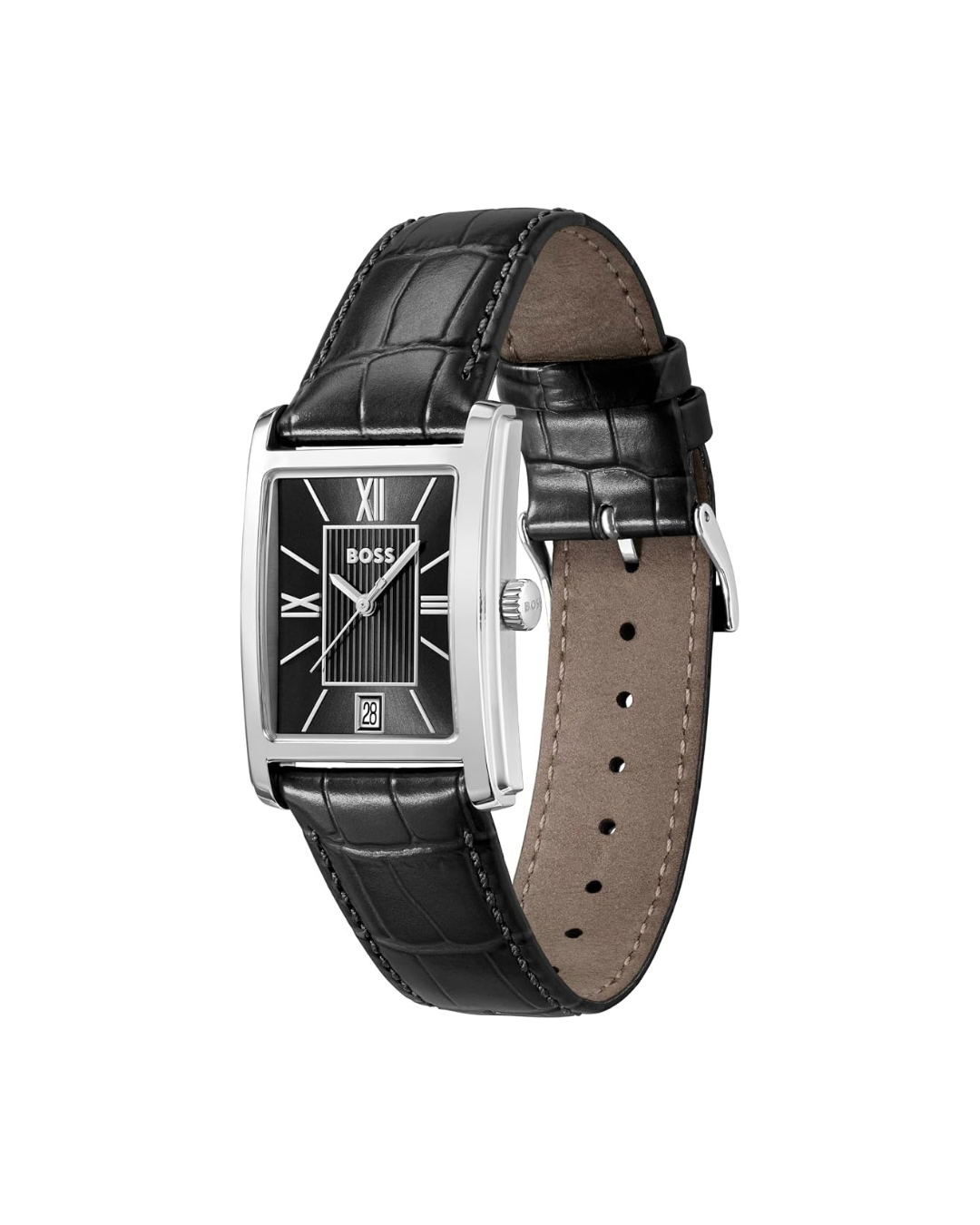 BOSS Men's Principle Dress Watch, Stainless Steel Bracelet 3B Modern, Stylish Timepiece – Gift for Him 28mm