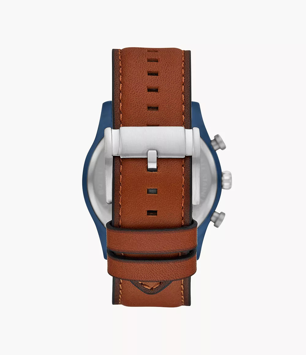 Fossil Sullivan Multifunction Brown Leather Watch