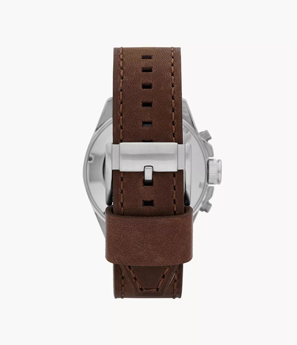 Fossil Decker Chronograph Brown Leather Watch