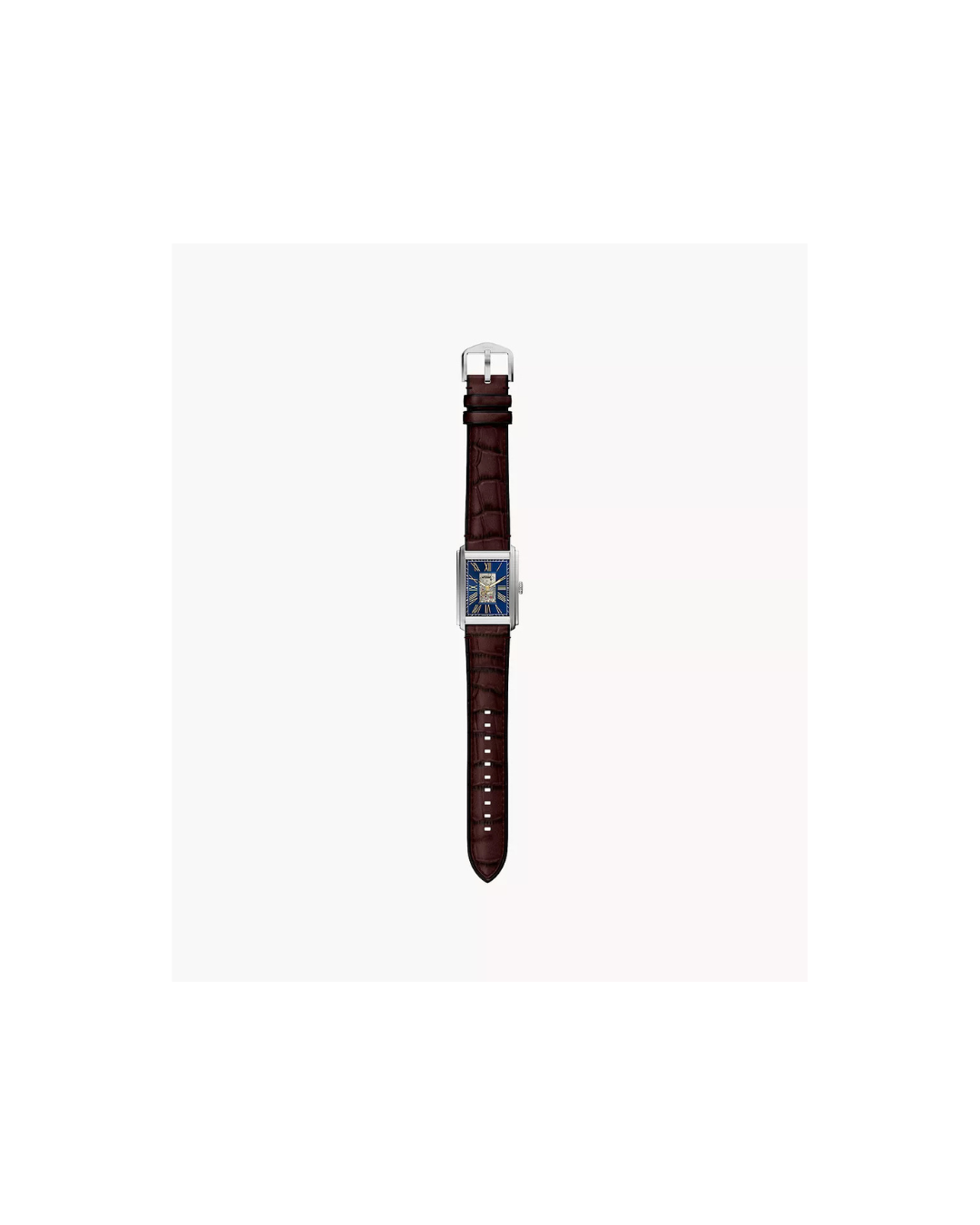 Carraway 30 mm Automatic Brown Croco Leather Watch