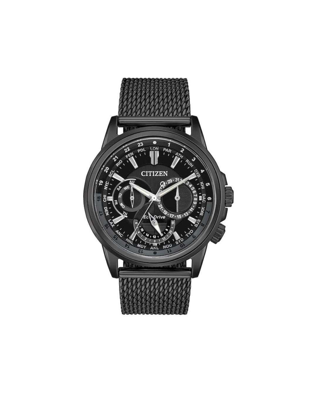 Citizen Eco-Drive Black Dial Men's Watch 44mm