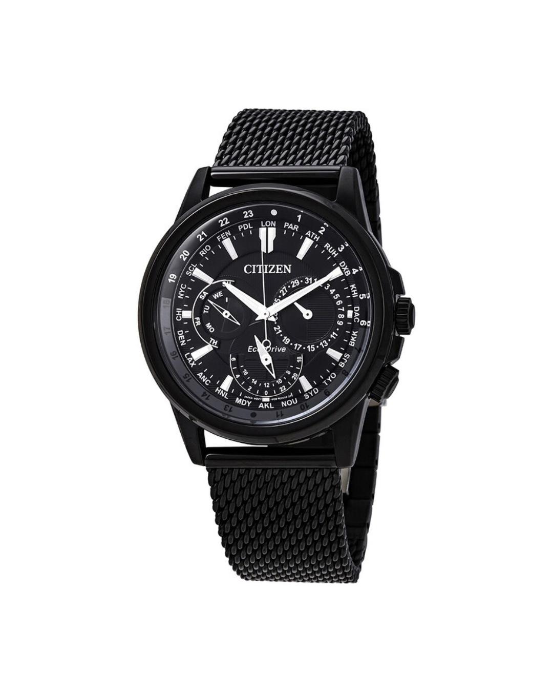 Citizen Eco-Drive Black Dial Men's Watch 44mm