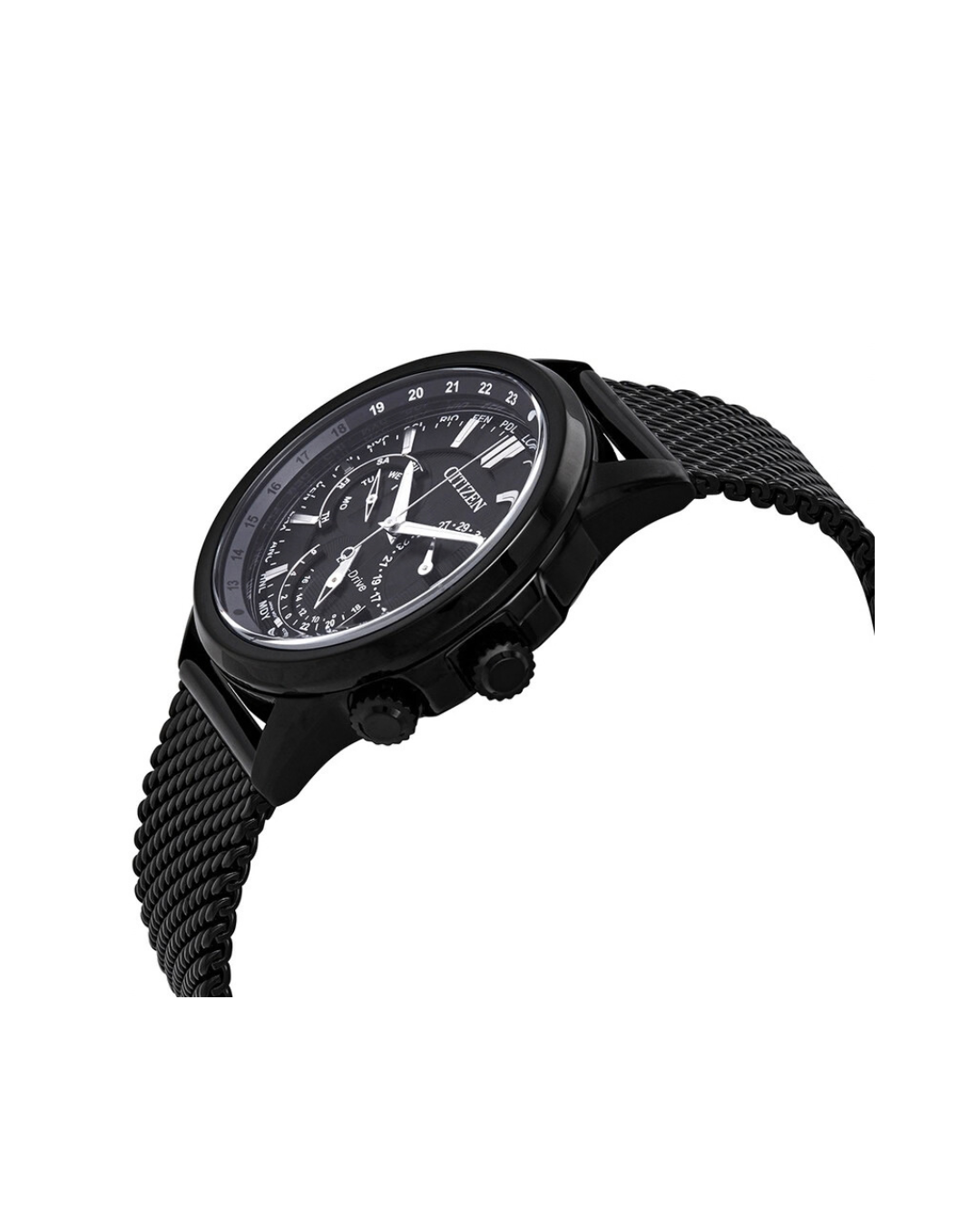Citizen Eco-Drive Black Dial Men's Watch 44mm