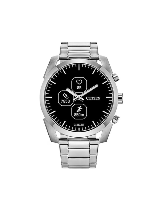 Citizen CZ Smart PQ2 42mm Hybrid Silver and Black Smartwatch