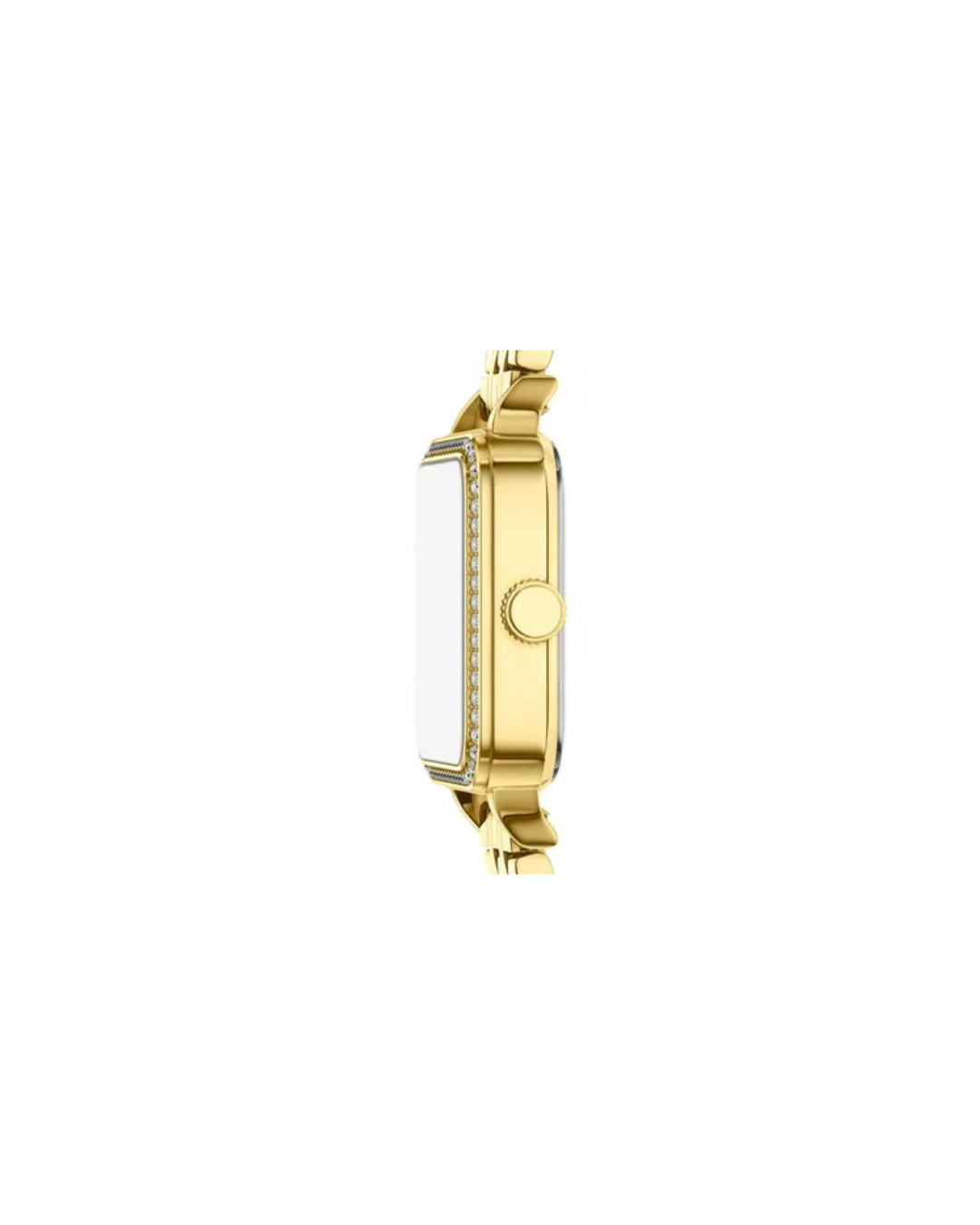 Colleen Gold Stainless Steel Watch with Peach Square Dial 28mm - BQW8043 (Ladies)
