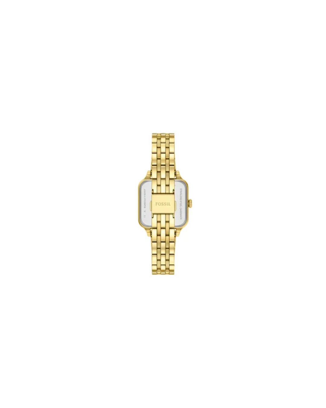 Colleen Gold Stainless Steel Watch with Peach Square Dial 28mm - BQW8043 (Ladies)