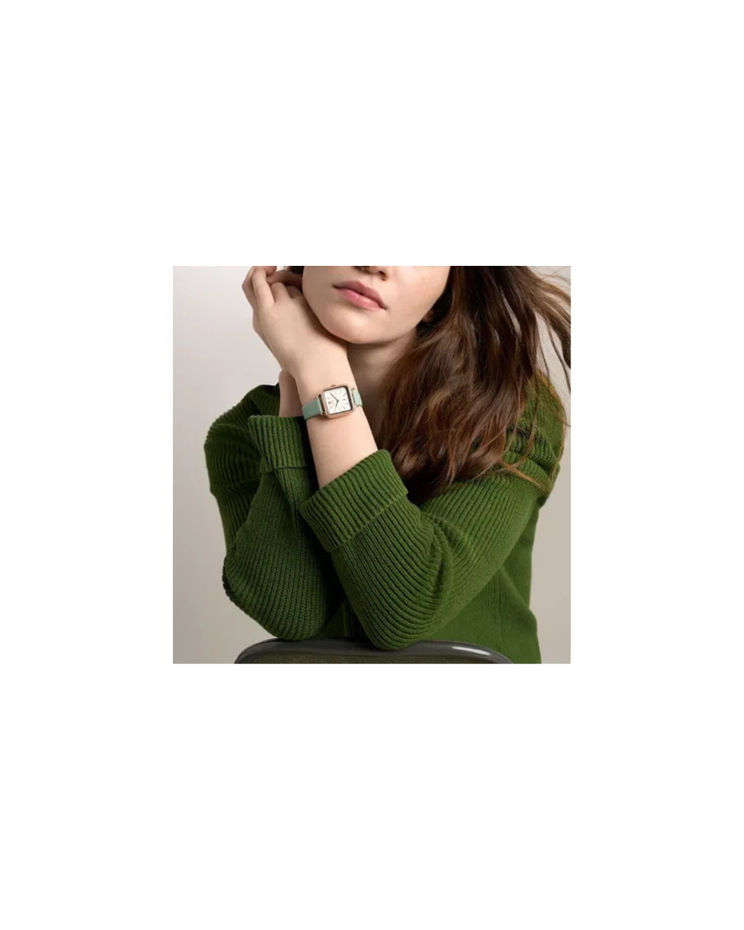 Colleen Three-hand Green Leather Watch 28mm - BQW8061 (Ladies)