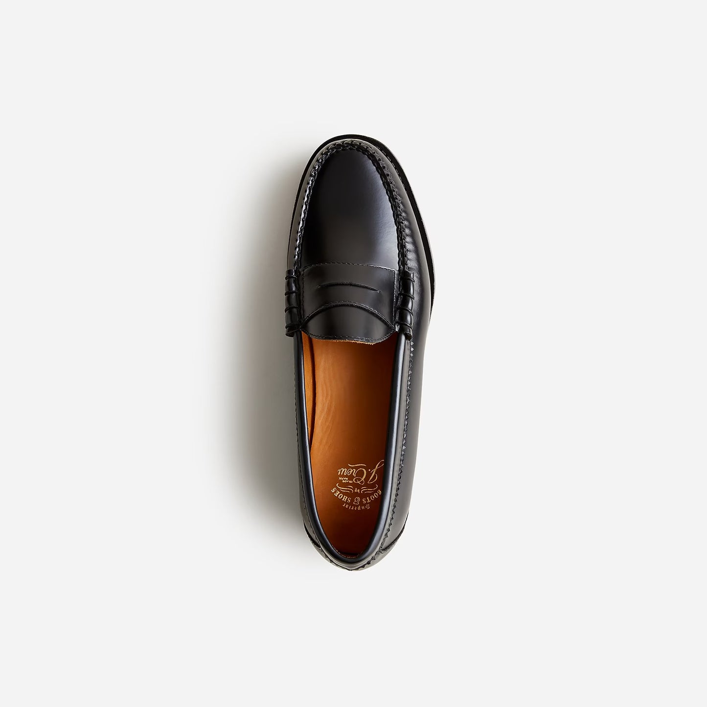 J Crew Camden loafers in leather - Black