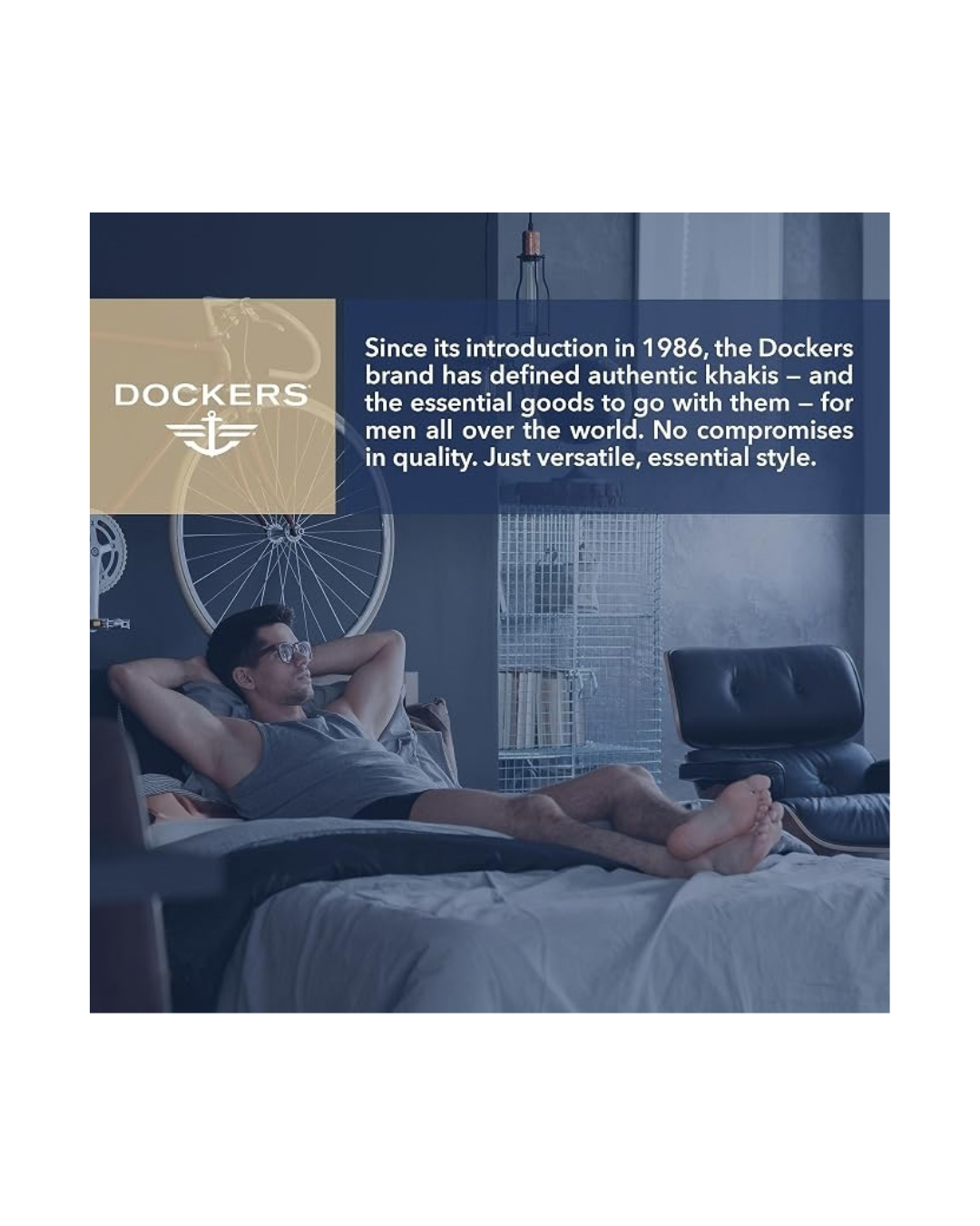 DOCKERS Men's Breathable Cotton Boxer Briefs, Pack of 5