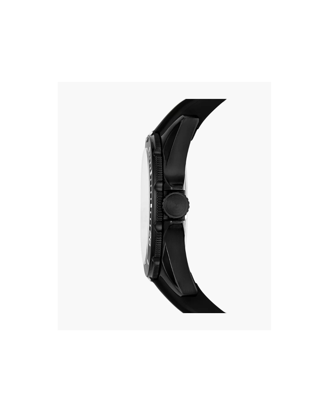Dalton 42 mm Three-Hand Black Silicone Watch