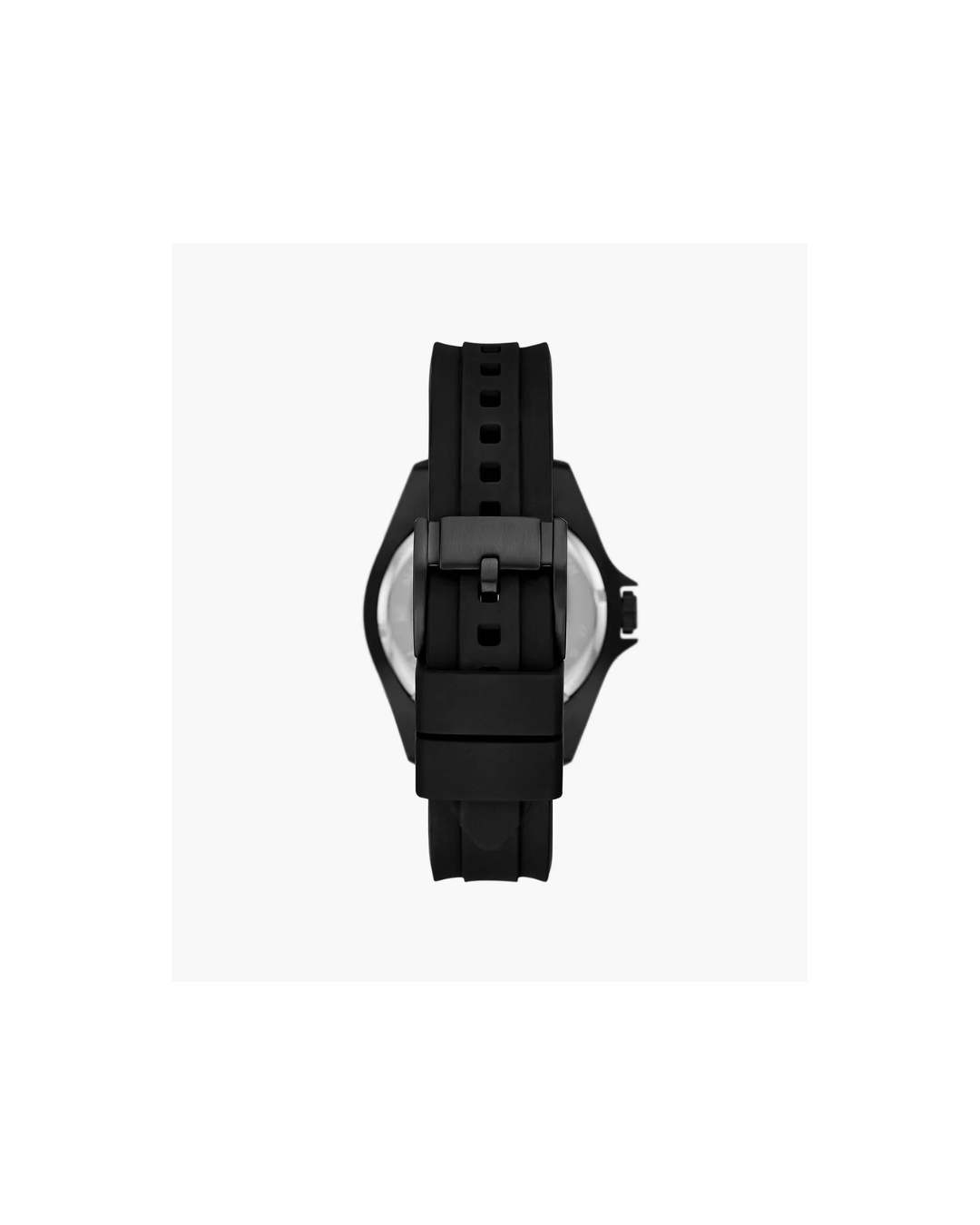 Dalton 42 mm Three-Hand Black Silicone Watch