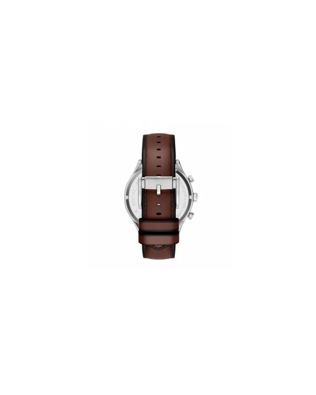 Fenmore Multifunction Brown Leather Watch with Green Dial 44mm