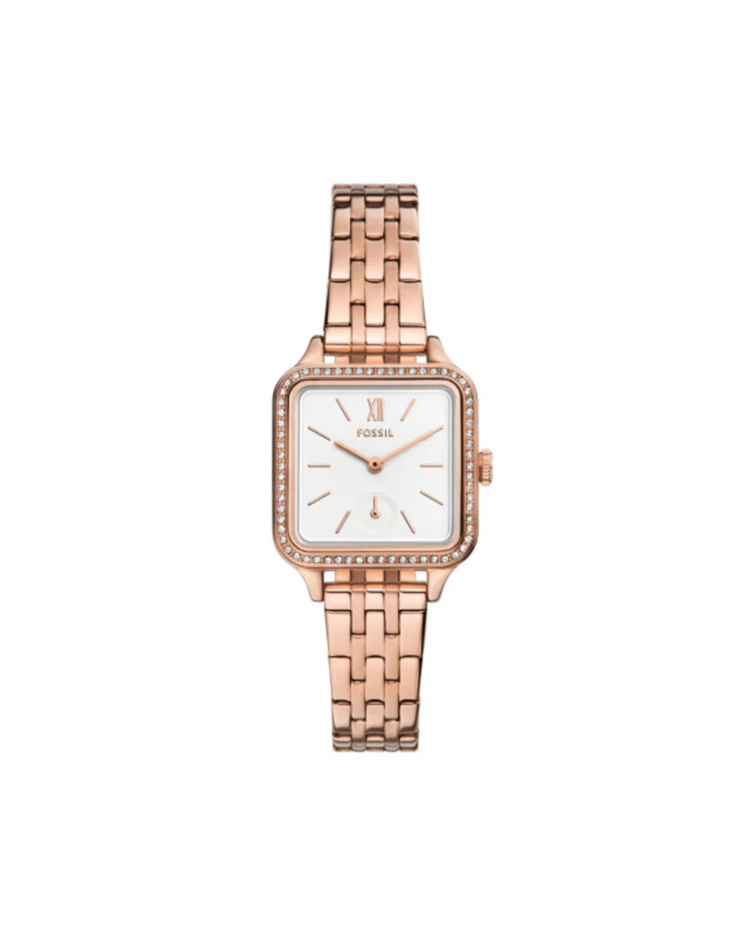 Fossil Colleen Rose Gold Ladies Watch - Crystal Bezel 30mm (Ladies)