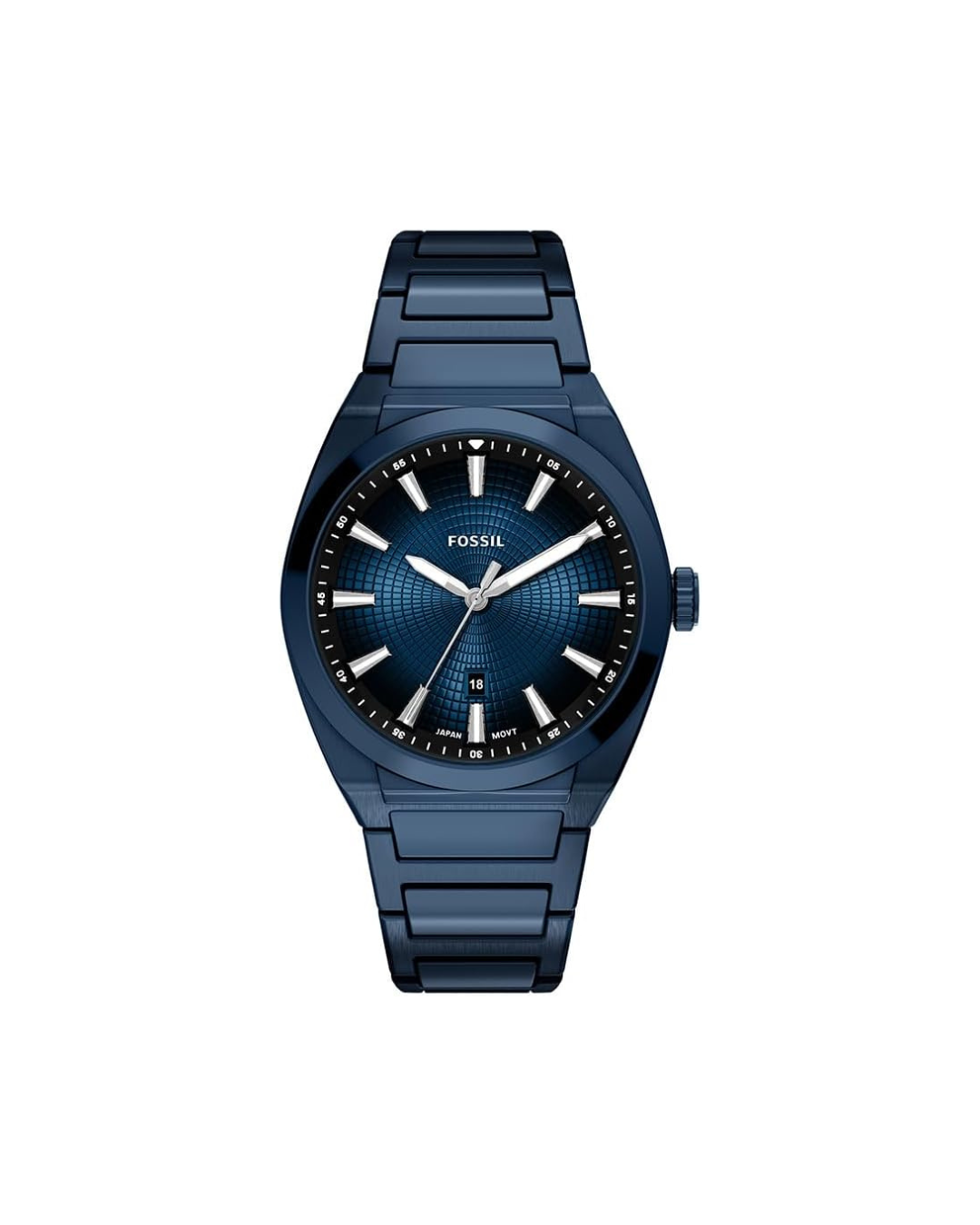 Fossil Men's Everett Quartz Stainless Steel Watch, Three-Hand Watch for Men 42mm