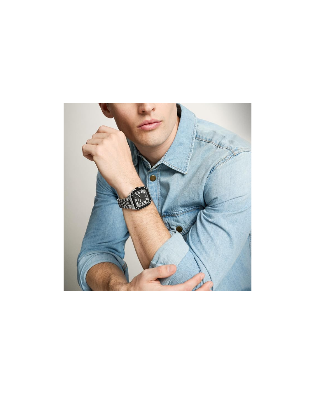 Fossil Men's Watch, Crosby Three-Hand Date Stainless Steel Watch for Men 42mm