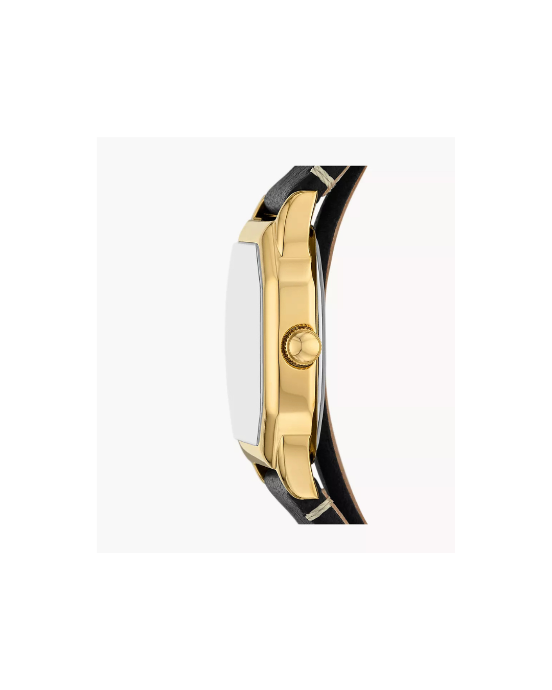 Harlow 27 mm Three-Hand Black Leather Watch (Ladies)