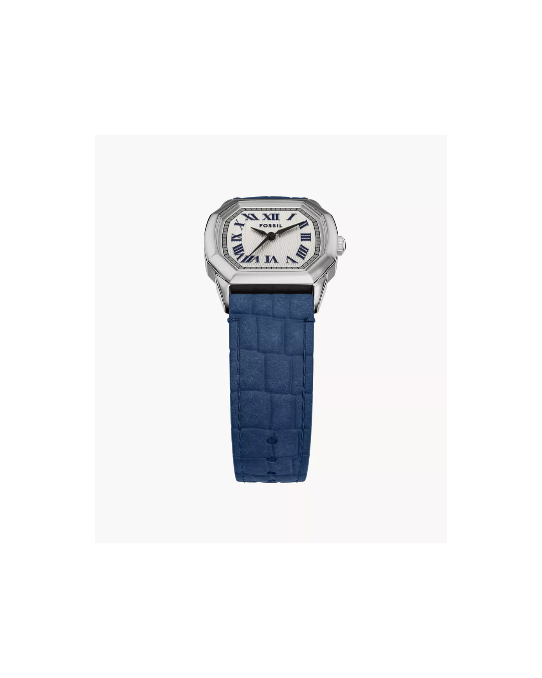 Harlow 27 mm Three-Hand Navy Croco Leather Watch (Ladies)