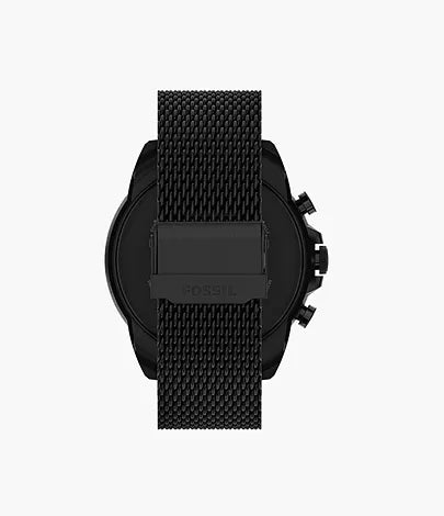 Fossil Gen 6 Smartwatch Black Stainless Steel Mesh