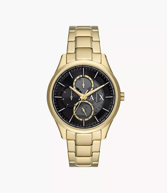 Armani Exchange Multifunction Gold-Tone Stainless Steel Watch