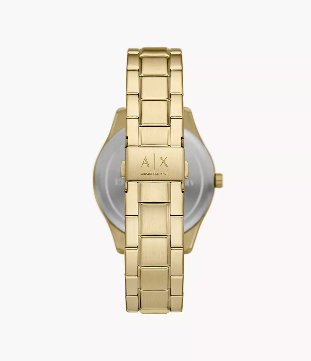 Armani Exchange Multifunction Gold-Tone Stainless Steel Watch