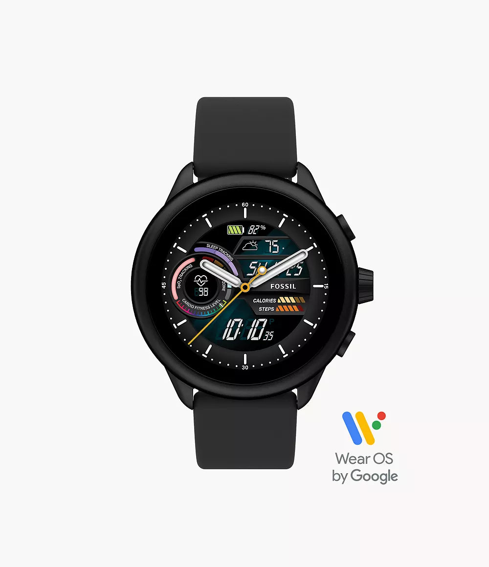 Fossil Gen 6 Wellness Edition Smartwatch Black Silicone