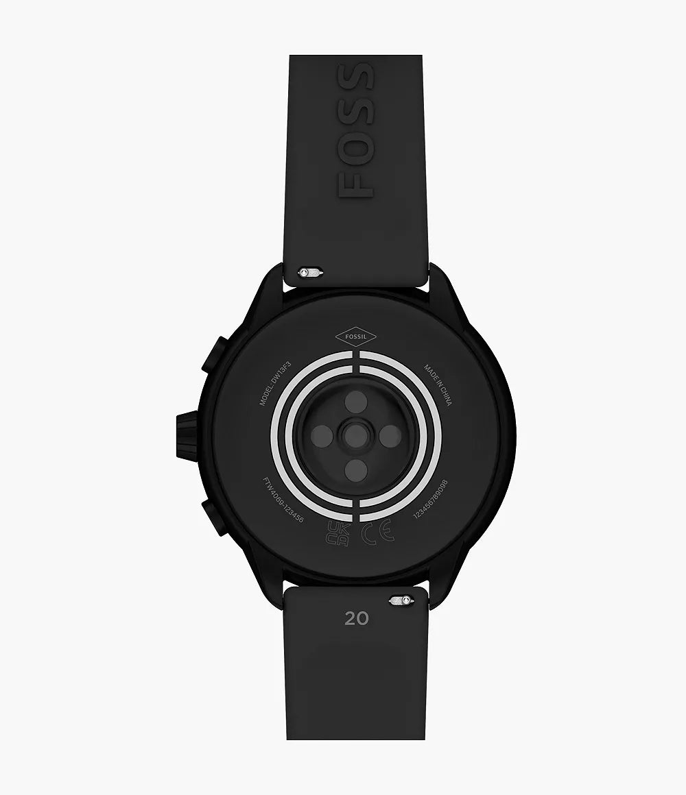 Fossil Gen 6 Wellness Edition Smartwatch Black Silicone