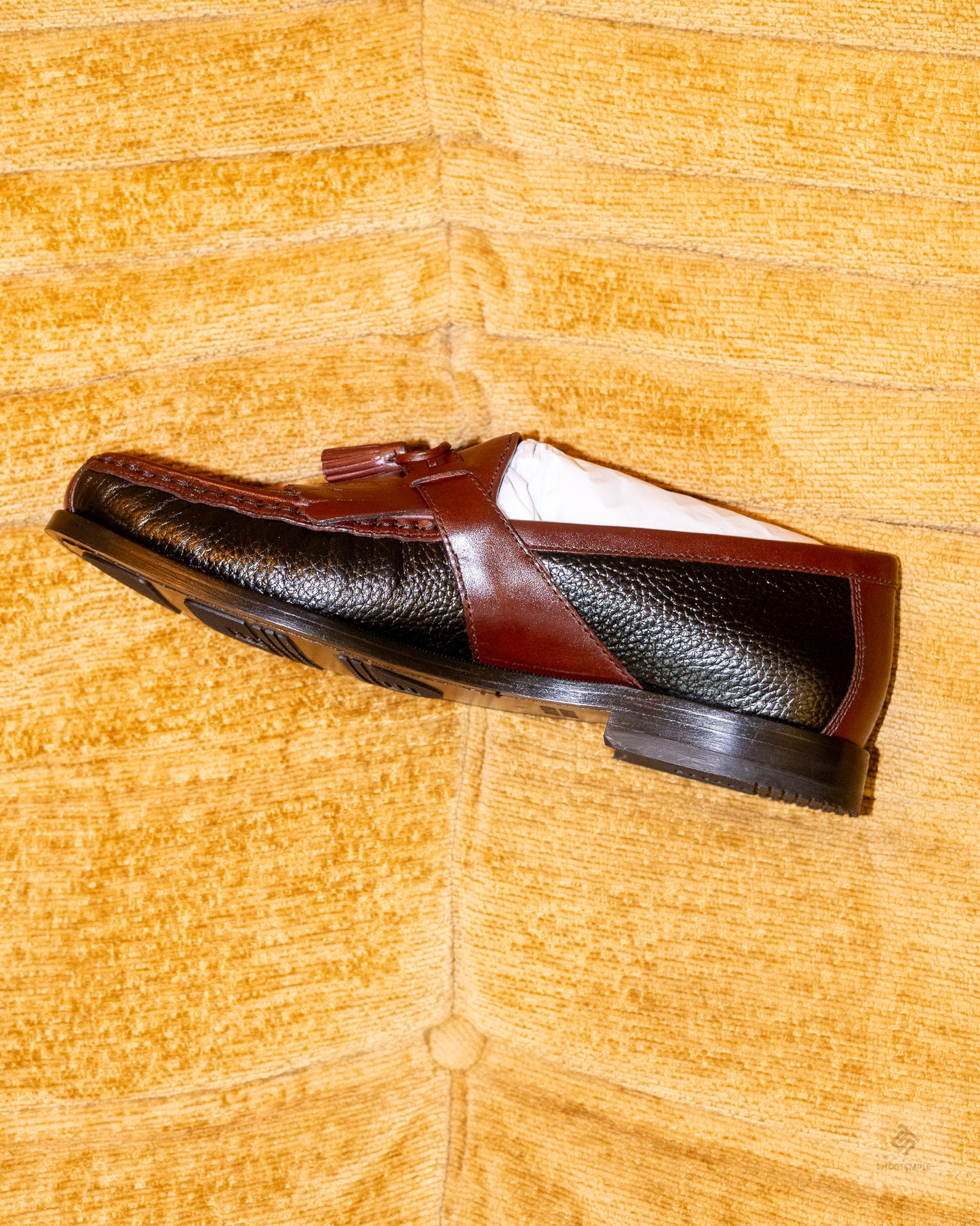 Johnston & Murphy Two Toned Kilted Tassel Loafers