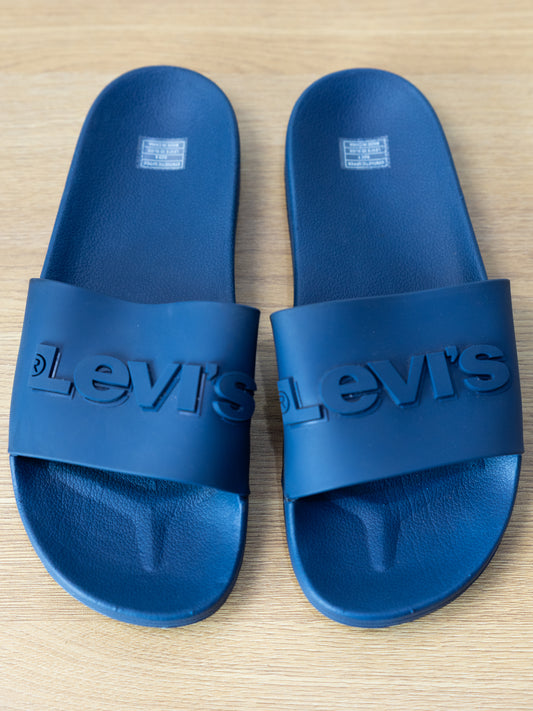 Levis Slides Navy Blue