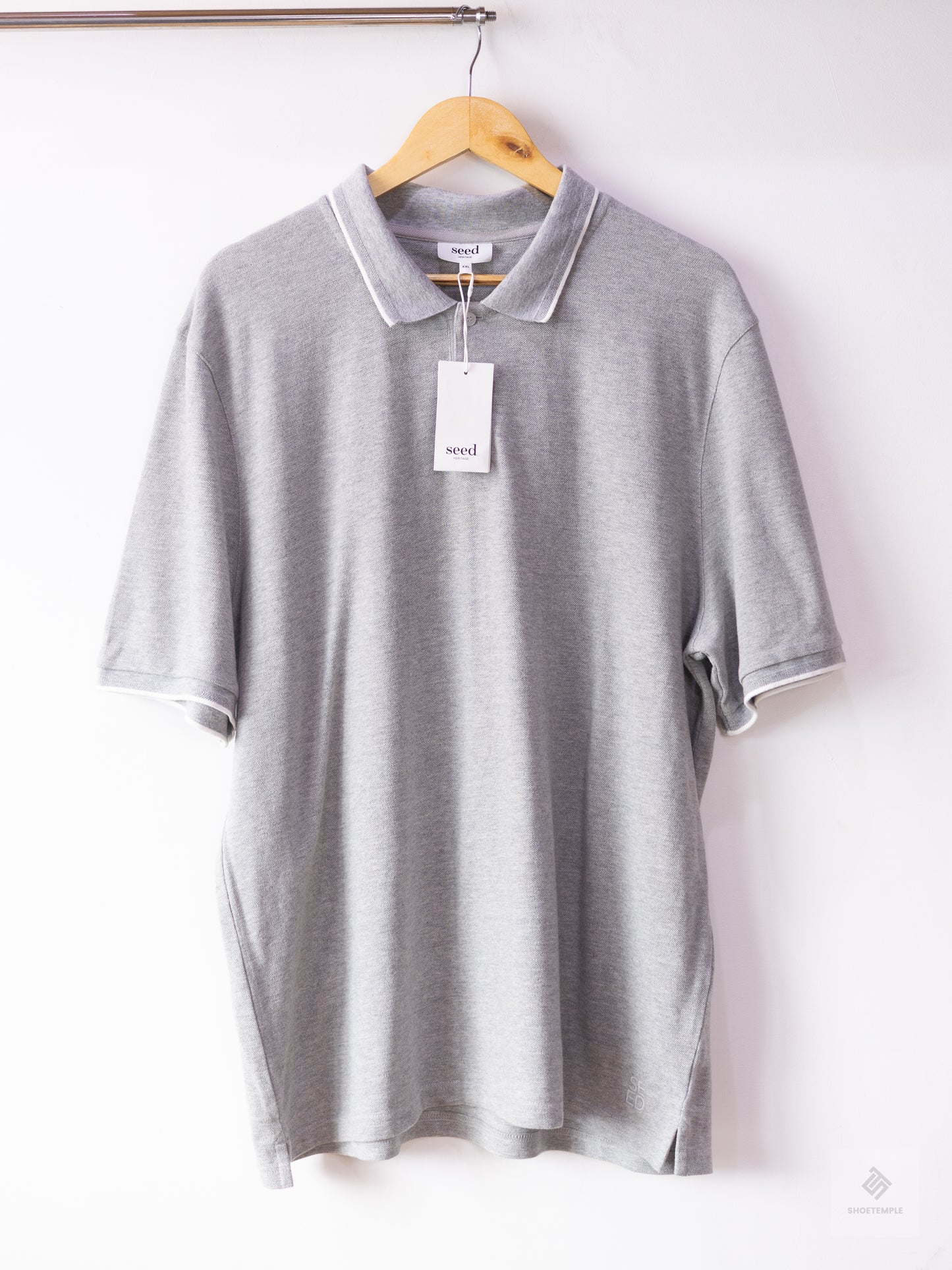 Seed Heritage Polo Shirt Grey