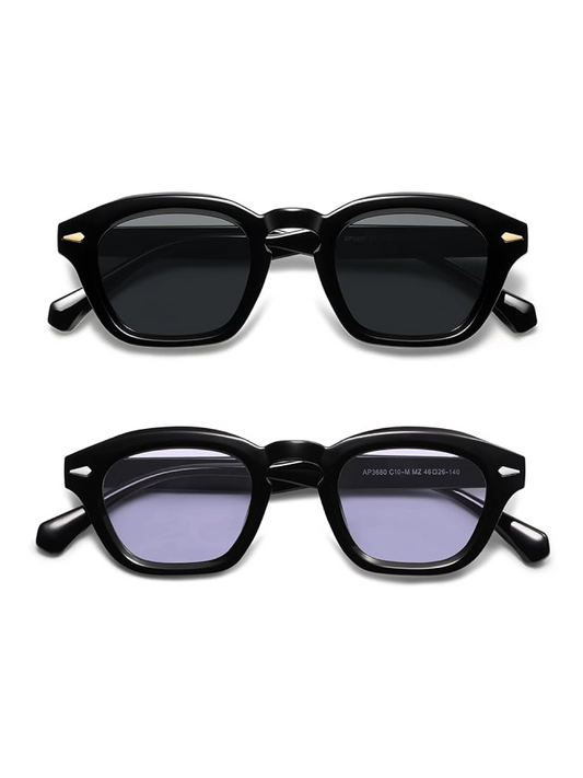 2 in 1 Retro Square Sunglasses for Men & Women | UV400 Protection