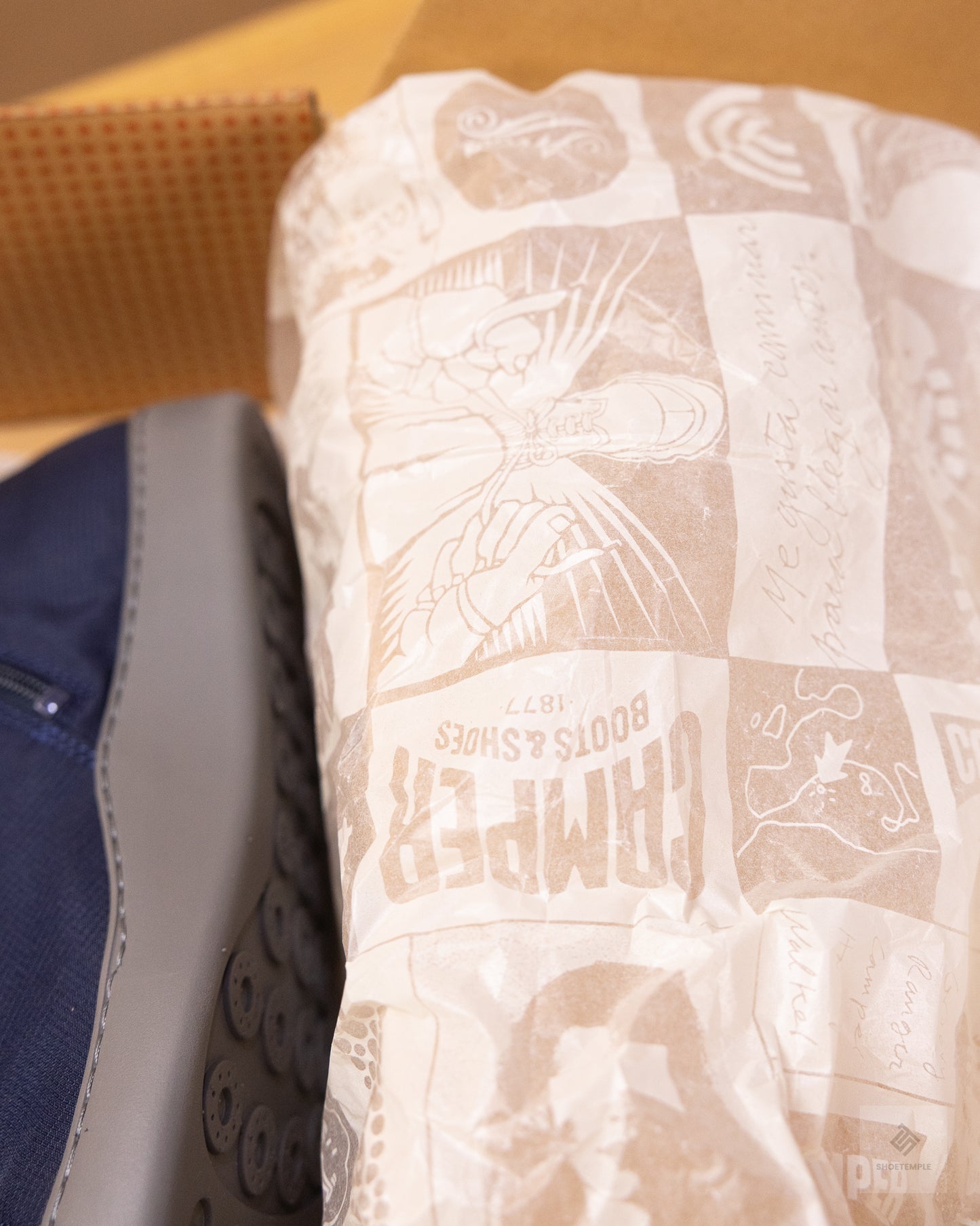 Camper Peu Touring textile sneaker boots for men, featuring elastic laces and EVA outsoles