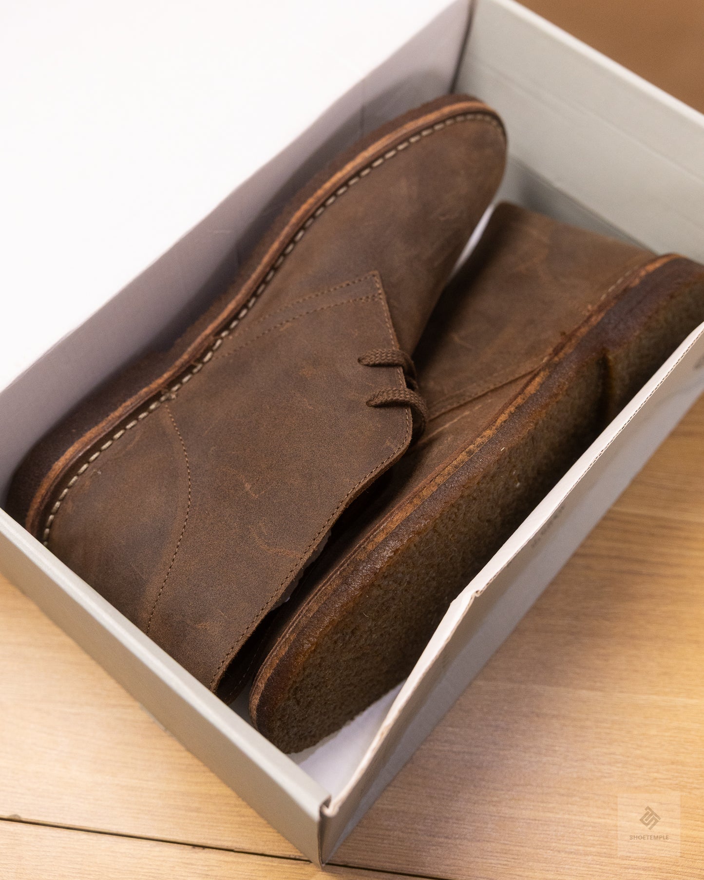 J.Crew MacAlister chukka boots in brown leather.
