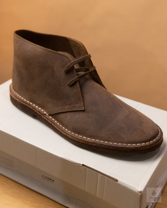 J.Crew MacAlister chukka boots in brown leather.