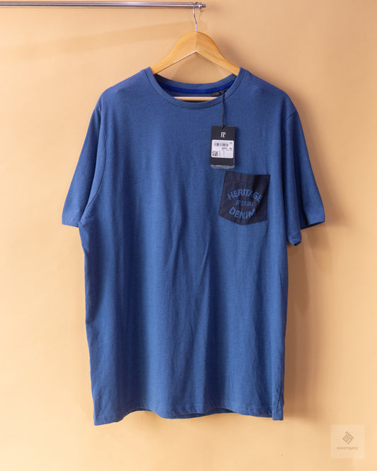 JP Graphic Pocket T-Shirt - Blue