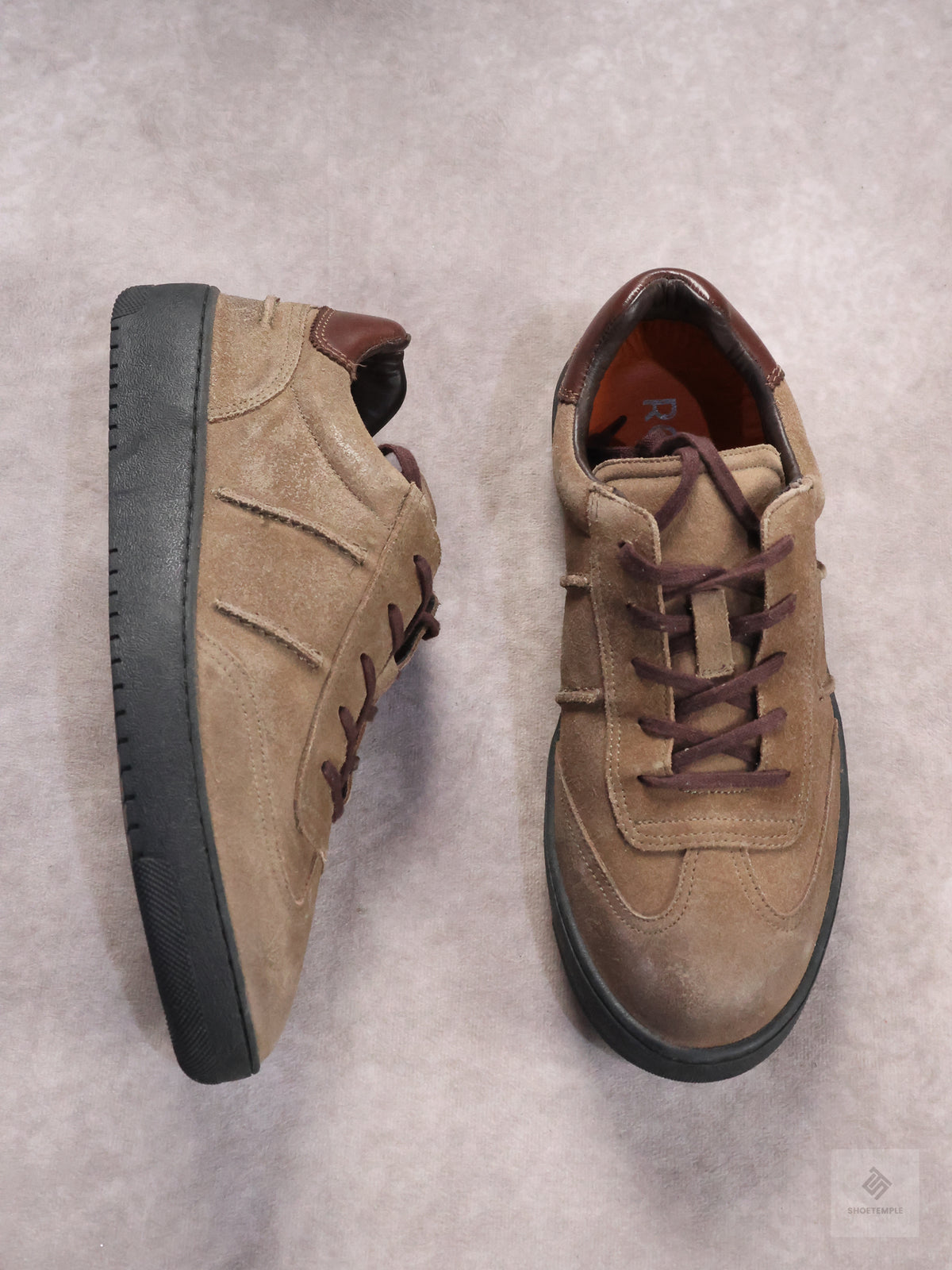 ROAN Beige Suede Sneaker