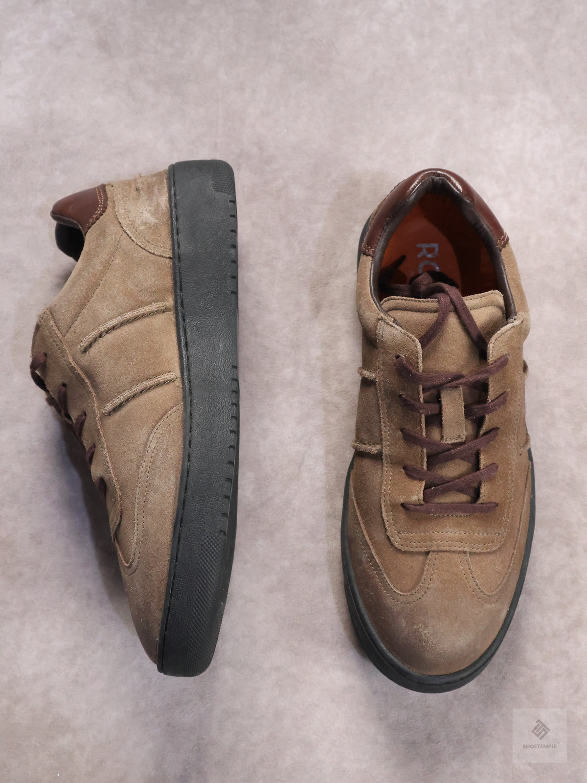 ROAN Beige Suede Sneaker