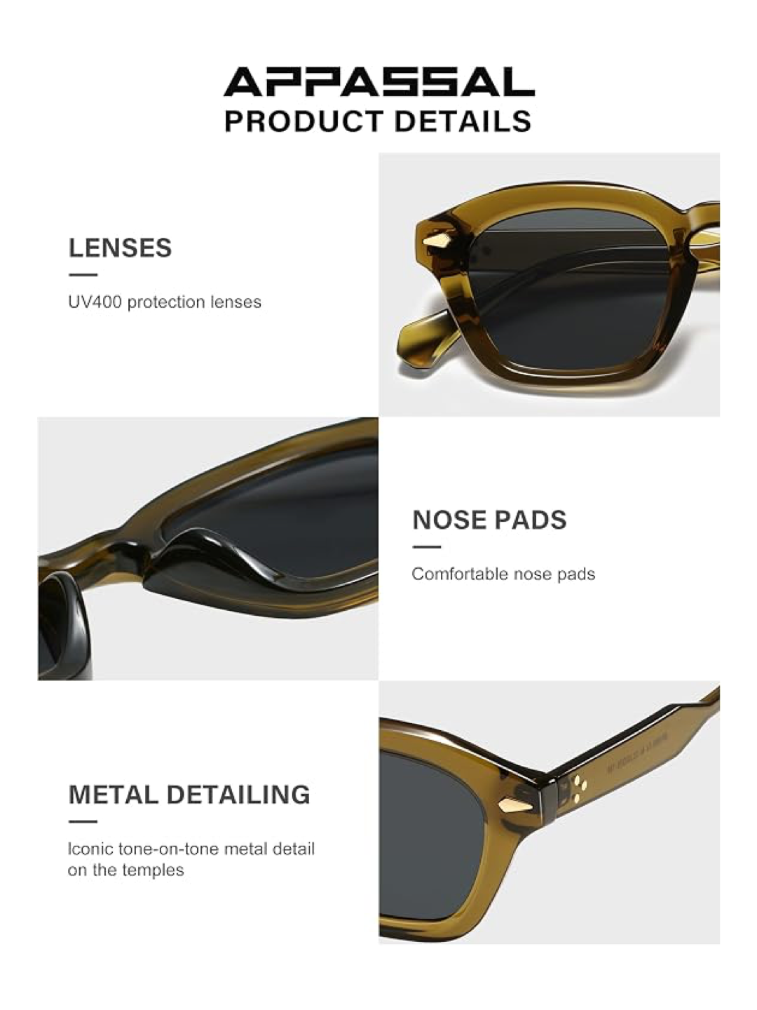 Retro Square Sunglasses – 2-Pack (Unisex)